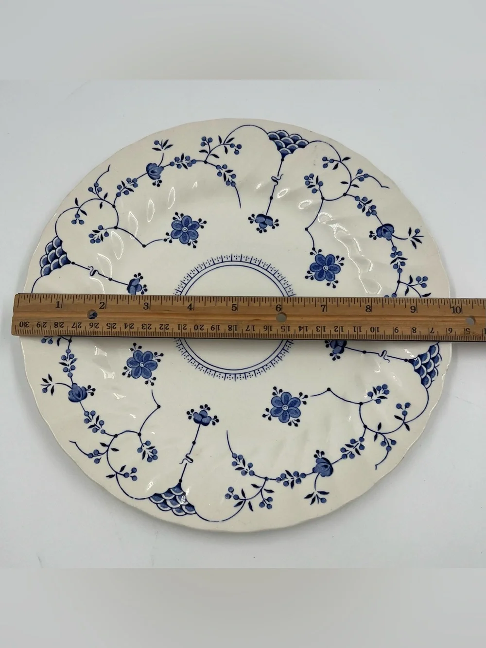 Myott Finlandia Blue White Floral Dinner Plate 10